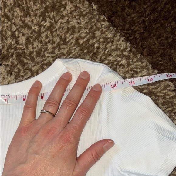 Ardene White Fitted Short Sleeve T-Shirt - Picture 5 of 7